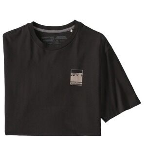 Patagonia Alpine Icon Regenerative Organic Certified Cotton T-Shirt Black Medium